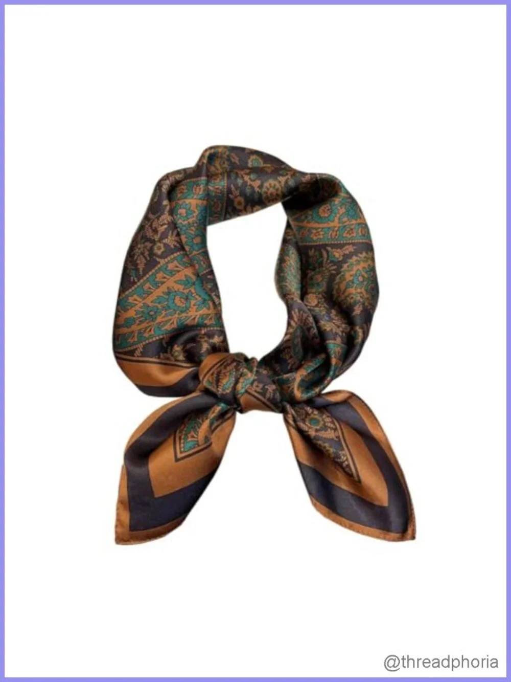 100% Mulberry Silk Square Scarf 27x27 Hair Headscarf Neckerchief